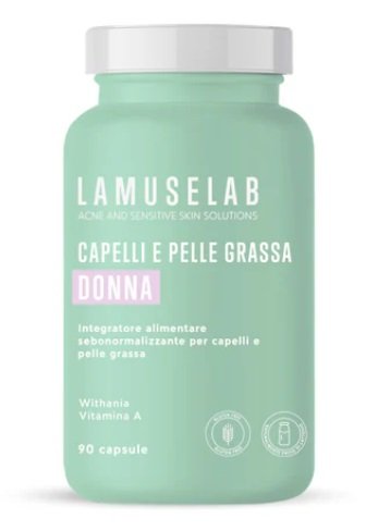 LAMUSELAB CAPELLI E PELLE GRASSA DONNA 90 CAPSULE