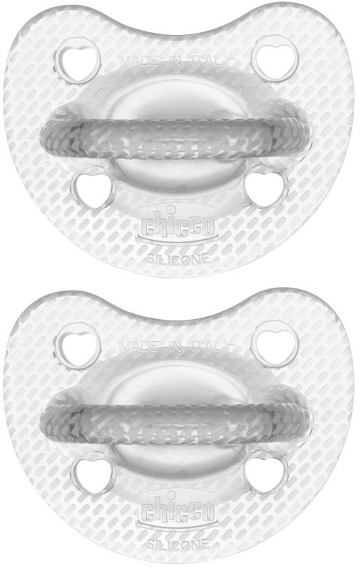 CHICCO GOMMOTTO SILICONE CRYSTAL 6-16 MESI 2 PEZZI