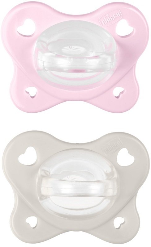 CHICCO DUAL SOFT SUCCHIETTO ROSA 2-6 MESI 2 PEZZI