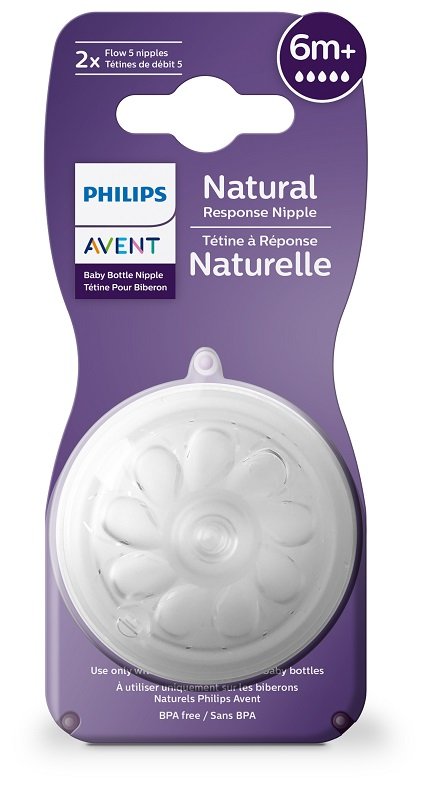 AVENT TETTARELLA NATURAL RESPONSE FLUSSO 5 6 MESI+ 2 PEZZI