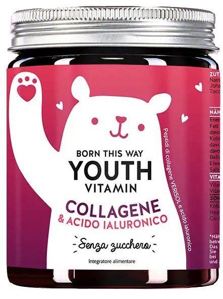 BORN THIS WAY YOUTH VITAMIN COLLAGENE & ACIDO IALURONICO 60 CARAMELLE GOMMOSE