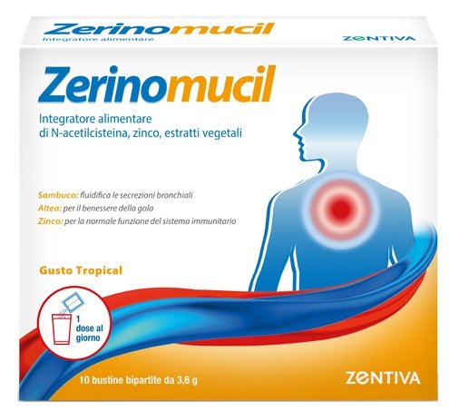 ZERINOMUCIL 10 BUSTINE 3,6 G