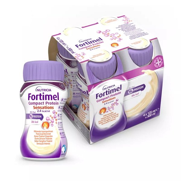 FORTIMEL COMPACT PROTEIN HOT TROPICAL ZENZERO 4 X 125 ML