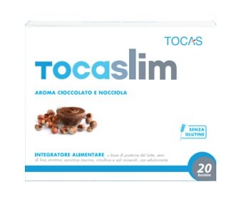 TOCASLIM CREMA DI CIOCCOLATO E NOCCIOLA 20 BUSTE DA 18 G