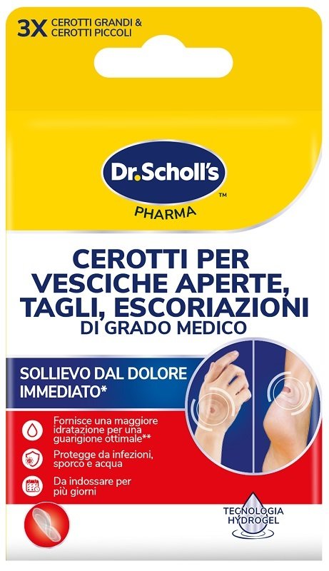 CEROTTI SCHOLL VESCICHE TAGLIE ESCORIAZIONI 6 PEZZI