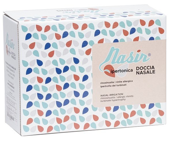 DOCCIA NASALE NARIS CON SOLUZIONE FISIOLOGICA IPERTONICA 8 SACCHE 250 ML + 1 BLISTER