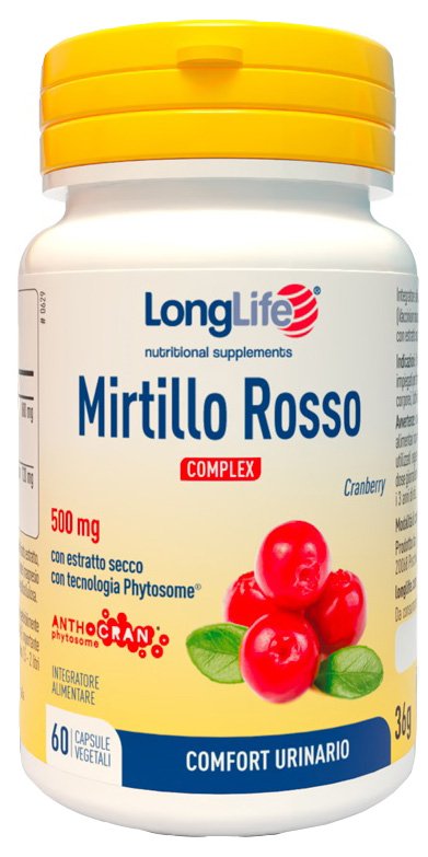 LONGLIFE MIRTILLO ROSSO COMPLEX 60 CAPSULE VEGETALI