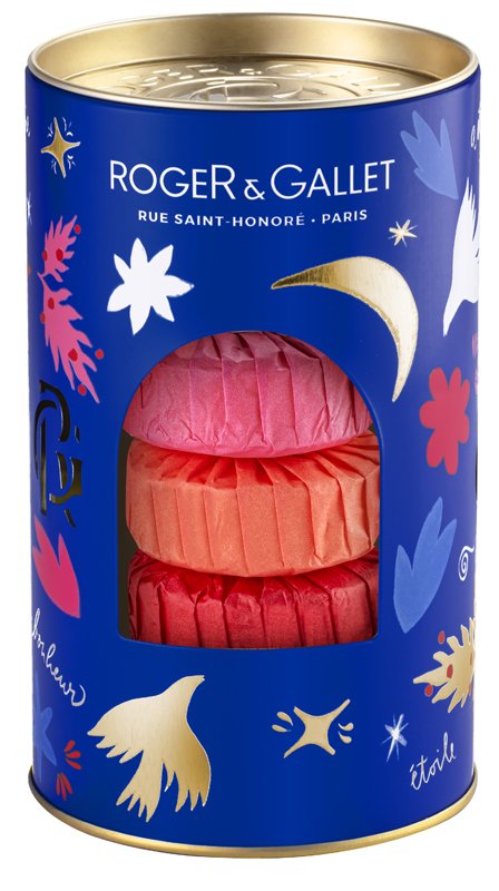 ROGER&GALLET SET NATALE SAPONETTE 3 PEZZI DA 100 G