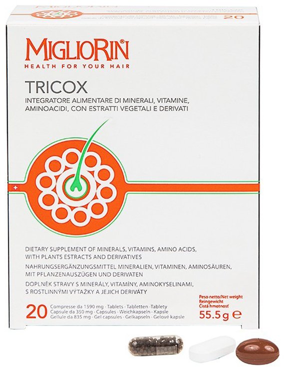 TRICOX 20 TAVOLETTE + 20 GELLULE + 20 CAPSULE NUOVA FORMULA