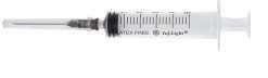 SIRINGA MONOUSO SILVER CROSS 5 ML CON AGO CONO LUER CENTRALE 100 PEZZI