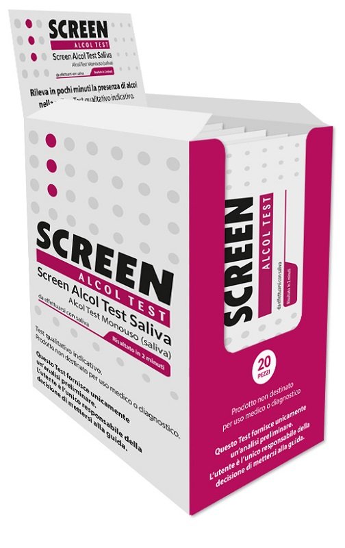 ESPOSITORE SCREEN ALCOL TEST 20 TEST