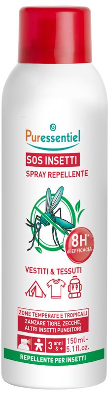 SOS INSETTI SPRAY REPELLENTE VESTITI&TESSUTI 150 ML