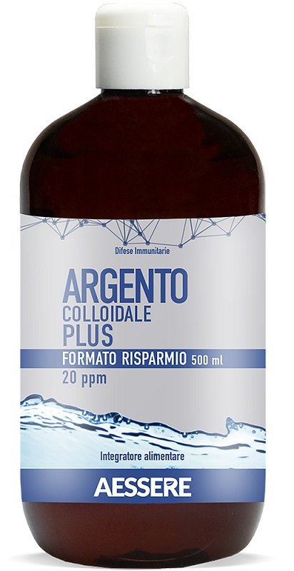 ARGENTO COLLOIDALE PLUS 20PPM 500 ML FORMATO RISPARMIO
