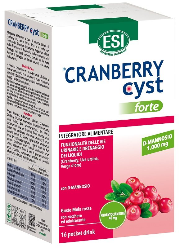 ESI CRANBERRY CYST FORTE 16 POCKET DRINK