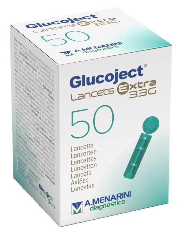 LANCETTA PUNGIDITO GLUCOJECT EXTRA GAUGE 33 50 PEZZI