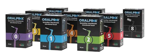 ORALPROX SCOVOLINO BLISTER 6 PEZZI MISURA 1