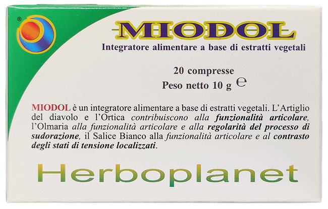 MIODOL 20 COMPRESSE BLISTER 10 G