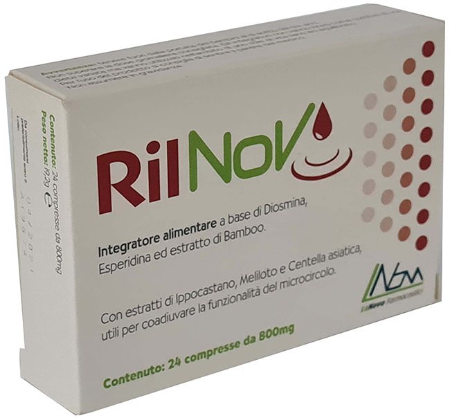 RILNOV 24 COMPRESSE 800 MG
