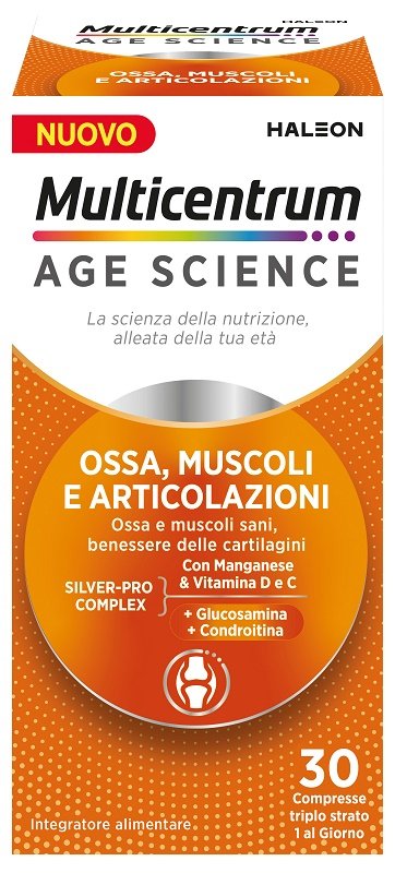 MULTICENTRUM AGE SCIENCE OSSA MUSCOLI ARTICOLAZIONI 30 COMPRESSE