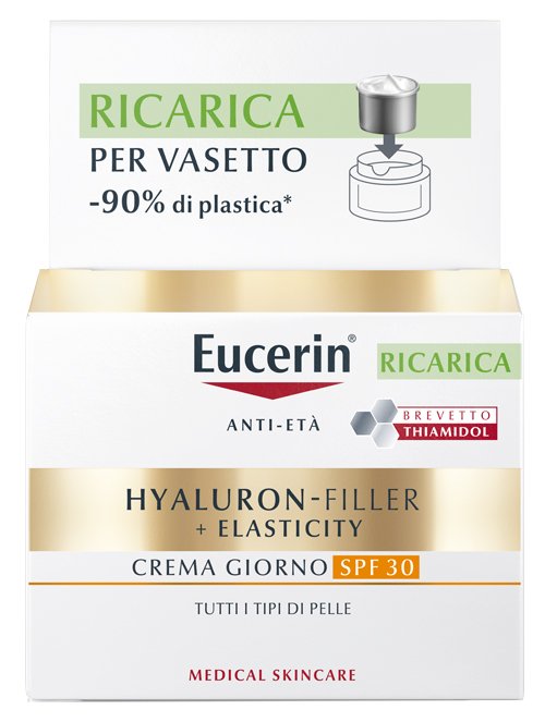 EUCERIN HYALURON-FILLER + ELASTICITY CREMA GIORNO SPF30 RICARICA 50 ML