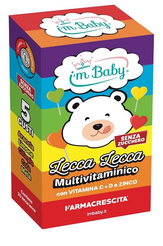 I%27M BABY LECCA LECCA MULTIVITAMINICO + VITAMINA C D + ZINCO 20 PEZZI