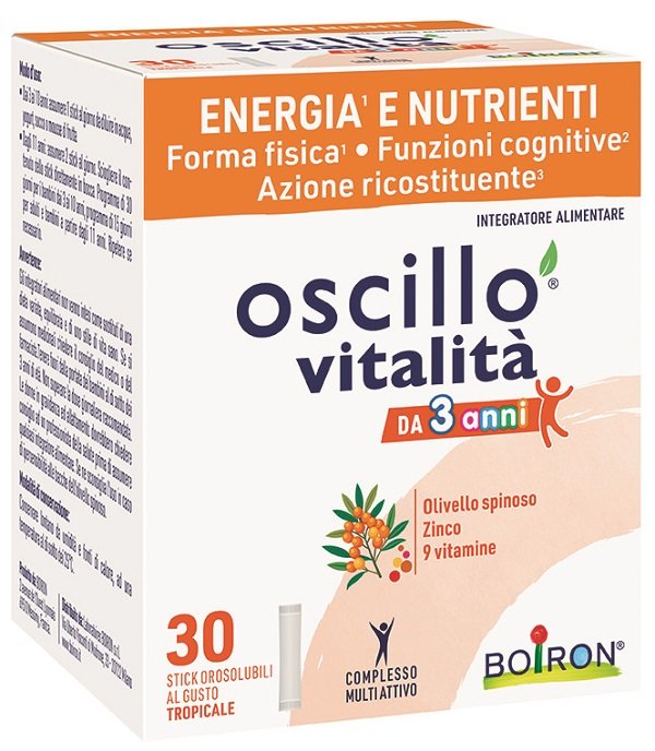OSCILLO VITALITA%27 3+ 30 STICK OROSOLUBILI