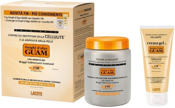 GUAM FIR FANGHI D%27ALGA CONFEZIONE CONVENIENZA CON FANGHI D%27ALGA GUAM FIR 1 KG + GUAM CREMA GEL FIR 200 ML