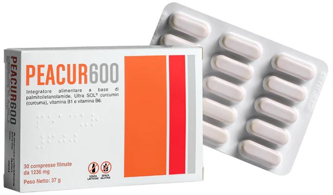 PEACUR 600 30 COMPRESSE 36 G