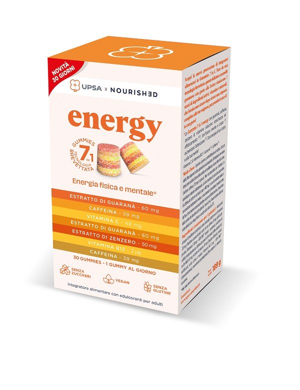 UPSA X NOURISHED ENERGY 30 GIORNI NUOVA FORMULAZIONE 30 GUMMIES