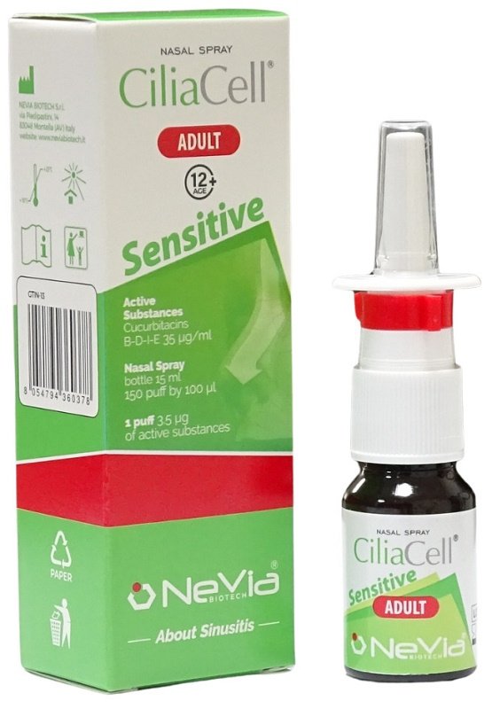 CILIACELL NASAL SPRAY ADULT SENSITIVE 15 ML
