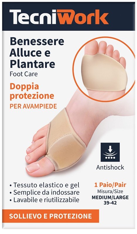 CUSCINETTO DOPPIA PROTEZIONE ALLUCE E PLANTARE M/L 1 PAIO