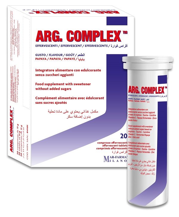 ARG COMPLEX 20 COMPRESSE EFFERVESCENTI