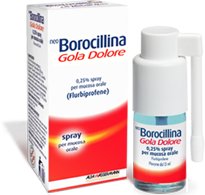 NEO BOROCILLINA GOLA DOLORE 0,25% SPRAY PER MUCOSA ORALE GUSTO MENTA, 1 FLACONE DA 15 ML