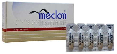 MECLON "100 MG + 500 MG OVULI" 100 MG + 500 MG OVULI 10 OVULI