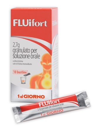 FLUIFORT 2,7 G GRANULATO PER SOLUZIONE ORALE 2,7 G GRANULATO PER SOLUZIONE ORALE 10 BUSTINE