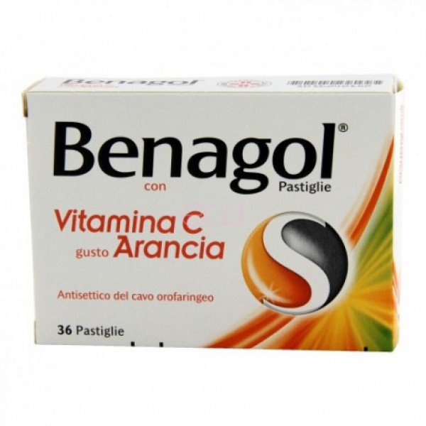 BENAGOL PASTIGLIE PASTIGLIE CON VITAMINA C GUSTO ARANCIA 36 PASTIGLIE