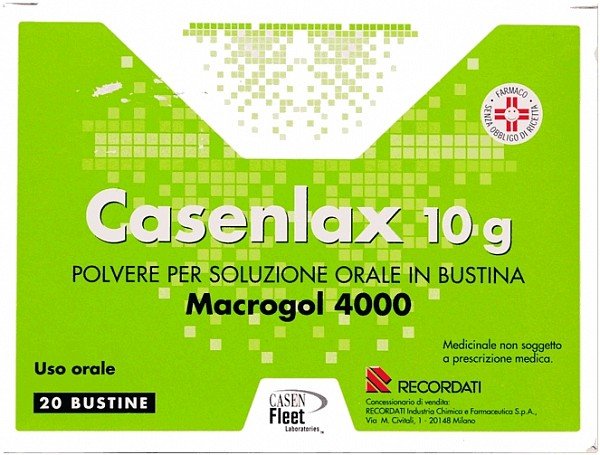 CASENLAX 10 G POLVERE PER SOLUZIONE ORALE IN BUSTINA 10 G POLVERE PER SOLUZIONE ORALE 20 BUSTINE