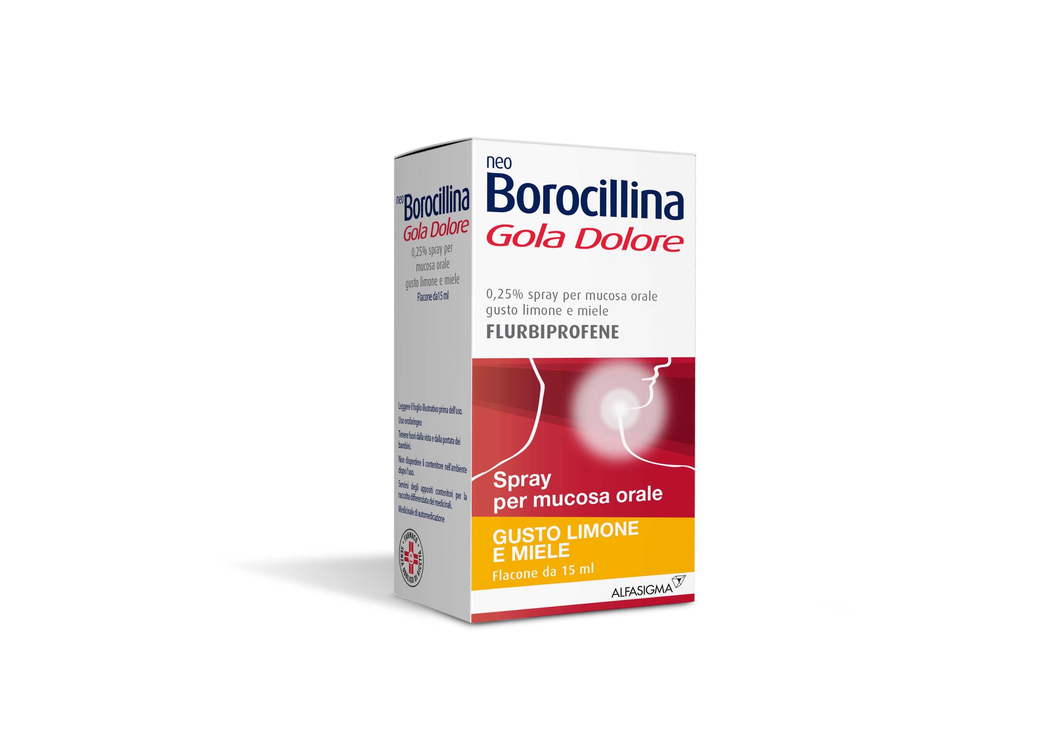 NEO BOROCILLINA GOLA DOLORE 0,25% SPRAY PER MUCOSA ORALE 1 FLACONE 15 ML