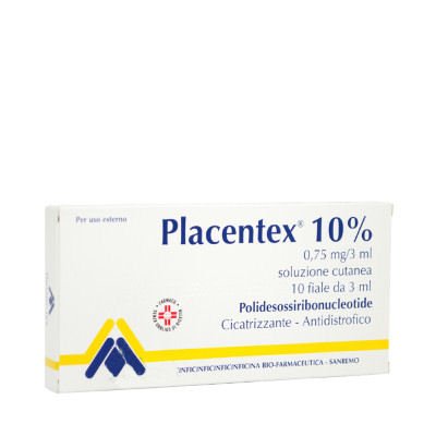 PLACENTEX 0,75 MG/3 ML SOLUZIONE CUTANEA 0,75 MG/3 ML SOLUZIONE CUTANEA 10 FIALE 3 ML