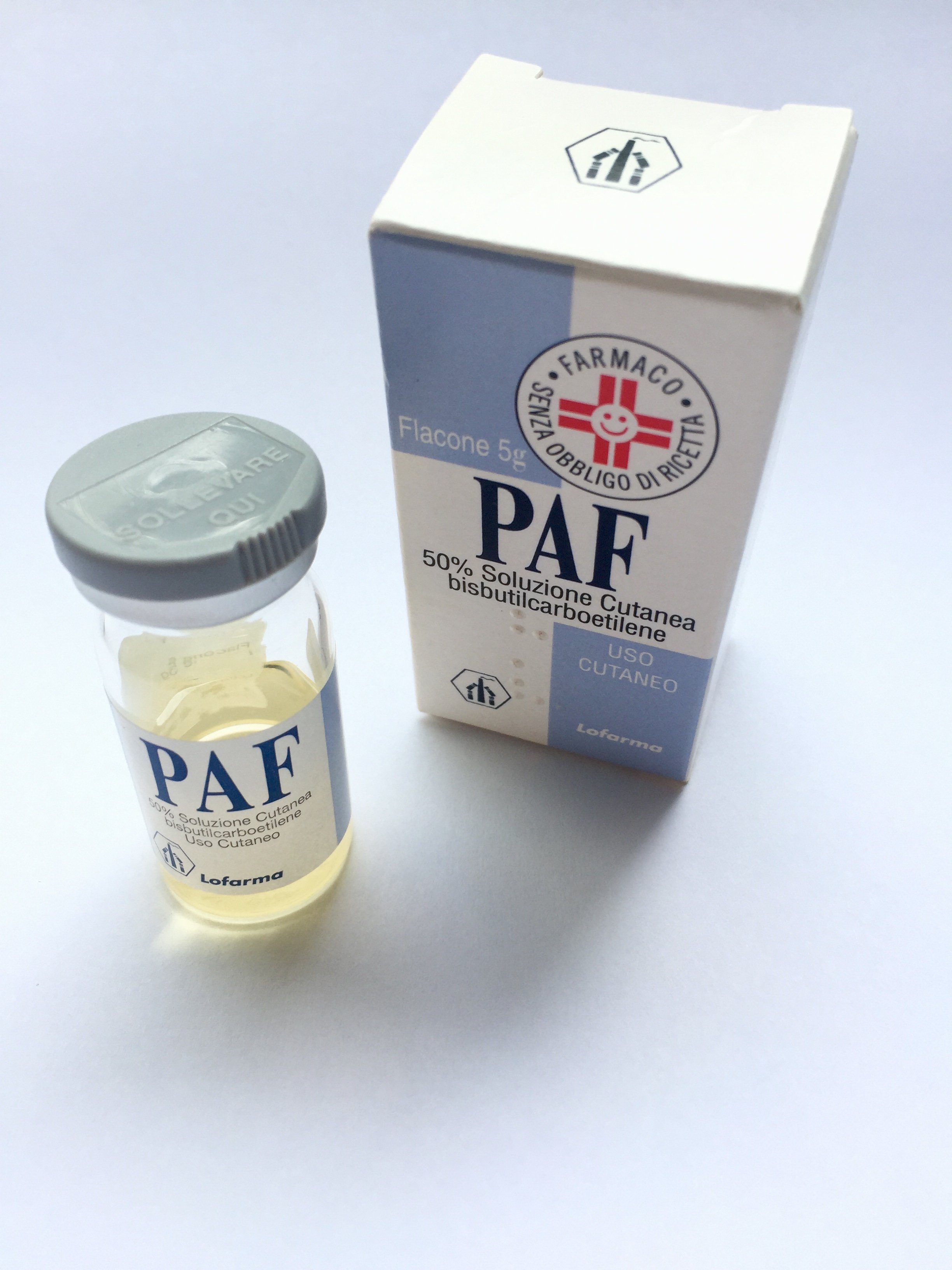 PAF 50% SOLUZIONE CUTANEA FLACONE 5 G
