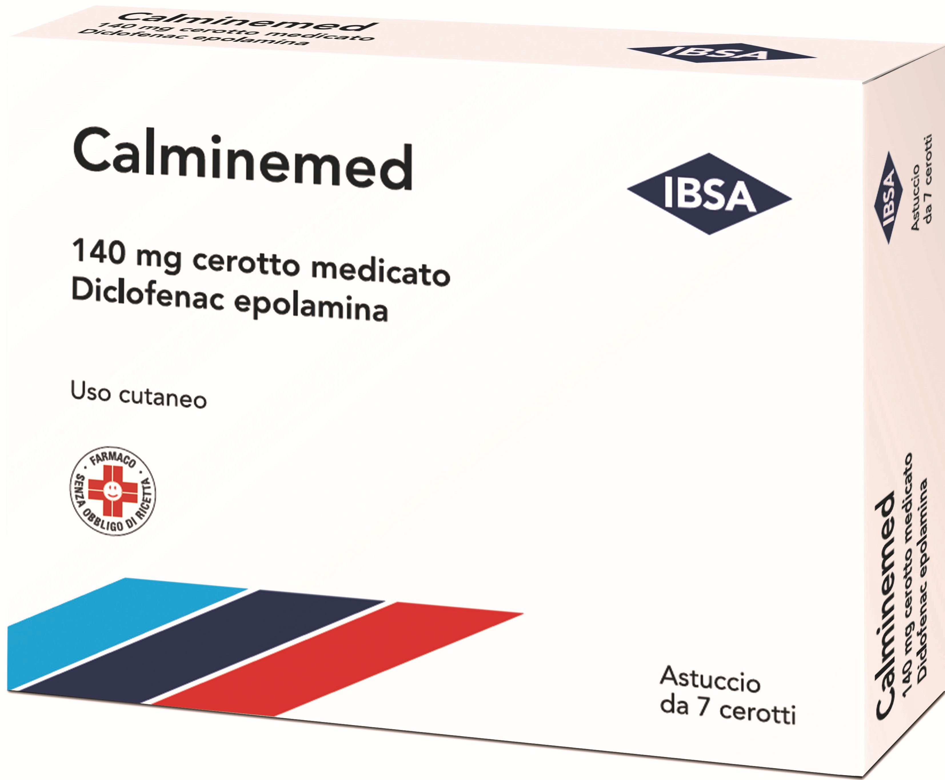 CALMINEMED 140 MG CEROTTO MEDICATO 140 MG CEROTTI MEDICATI, 7 CEROTTI IN CARTA/PE/AL/ETILENE E ACIDO METACRILICO COPOLIMERO