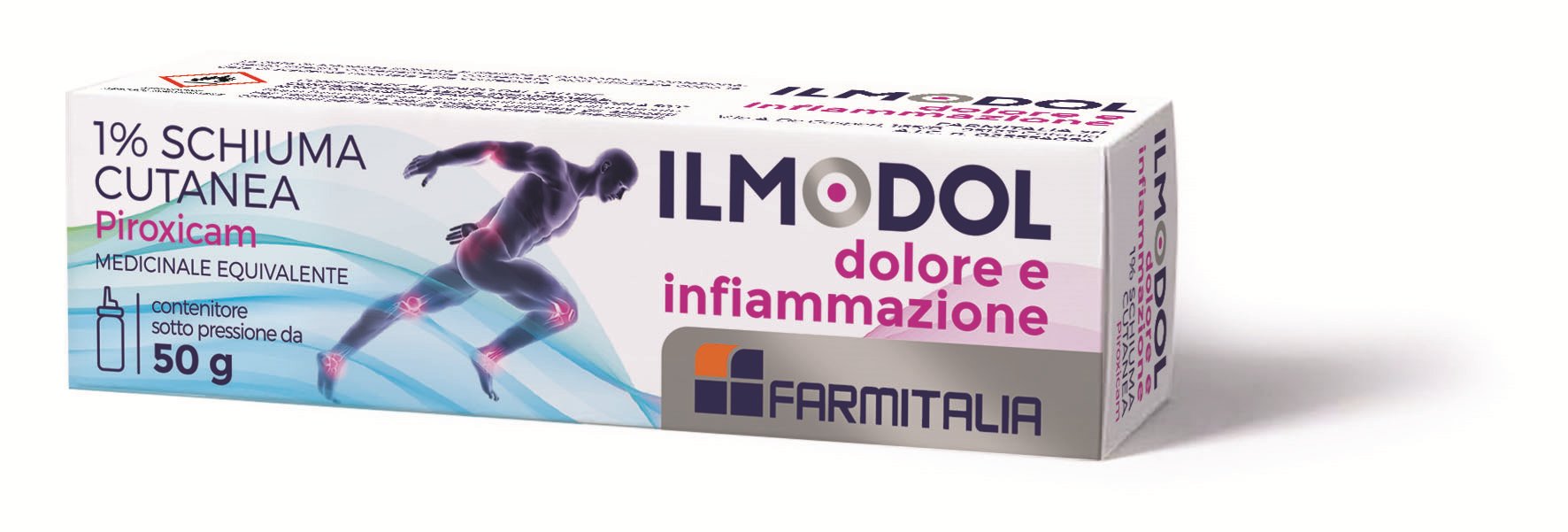 ILMODOL DOLORE E INFIAMMAZIONE 1% SCHIUMA CUTANEA 1% SCHIUMA CUTANEA 1 CONTENITORE SOTTO PRESSIONE DA 50 G