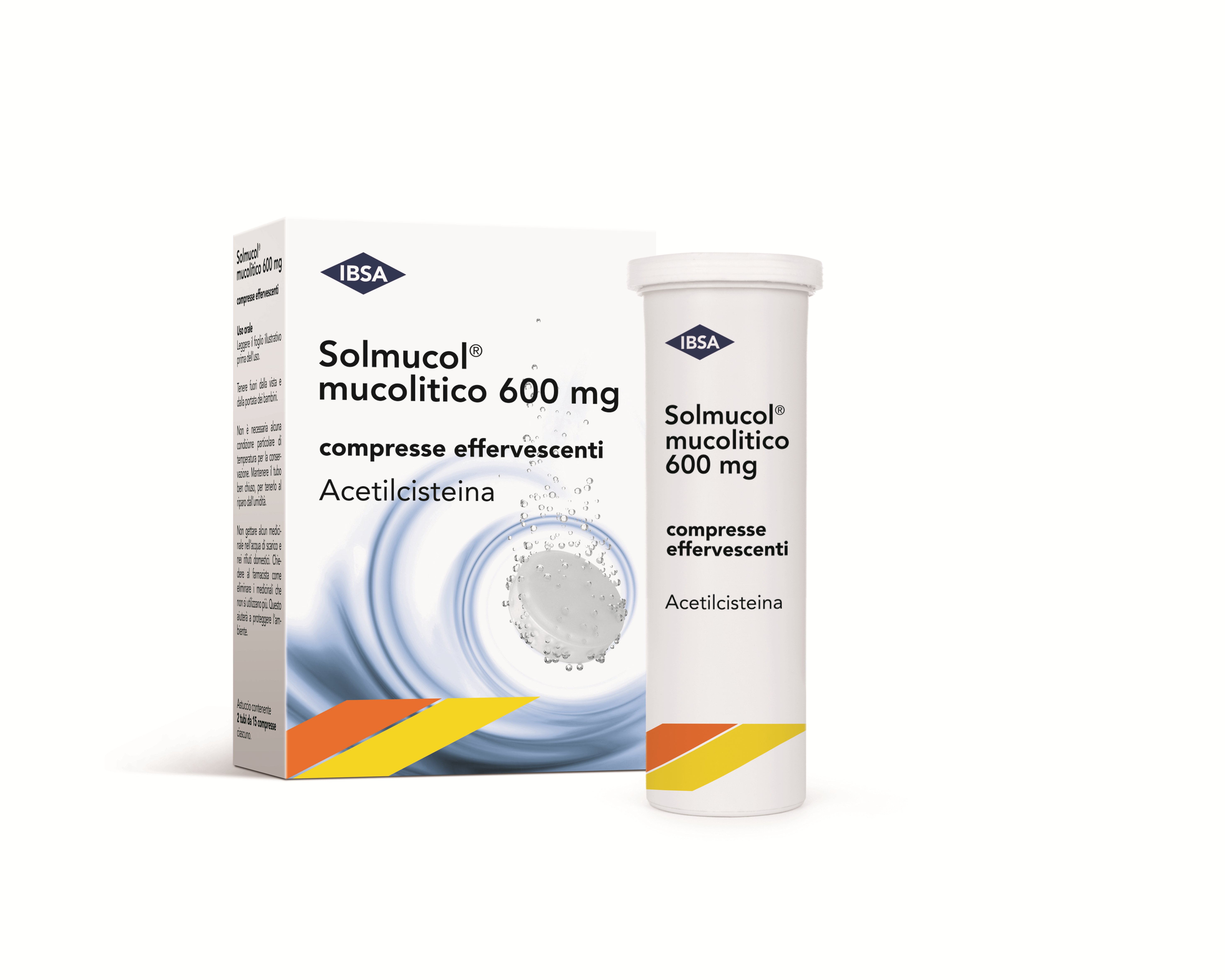 SOLMUCOL MUCOLITICO 600 MG COMPRESSE EFFERVESCENTI 600 MG COMPRESSA EFFERVESCENTE, 30 COMPRESSE IN TUBO PP (2x15)