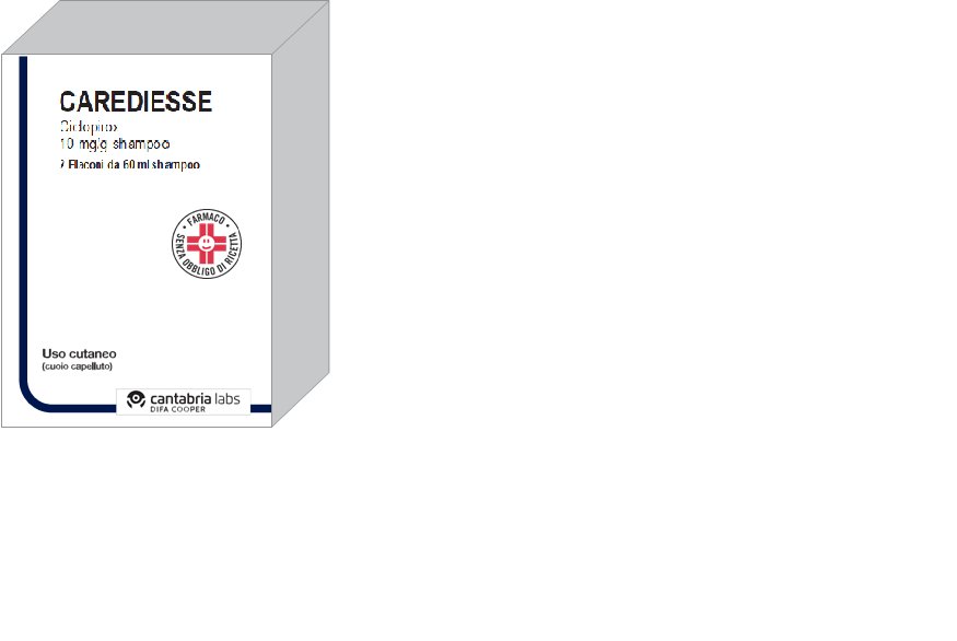 CAREDIESSE 10 MG/G SHAMPOO 2 FLACONE LDPE 60 ML