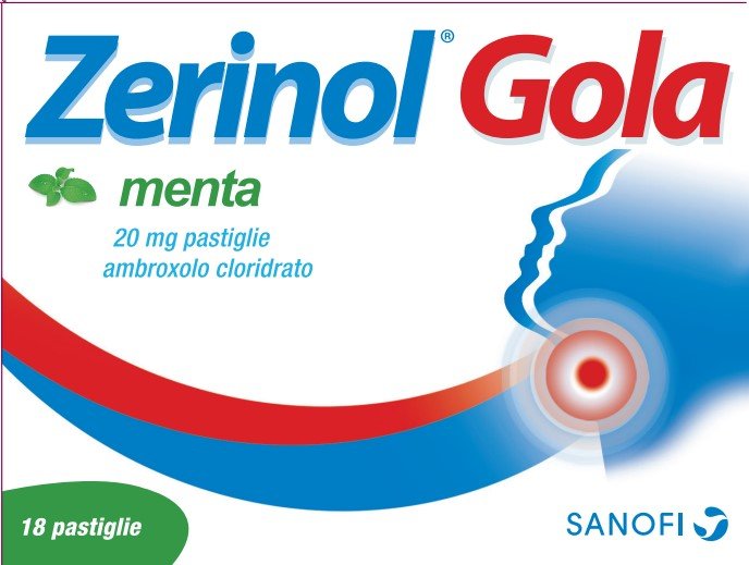 ZERINOL GOLA MENTA 20 MG PASTIGLIE 20 MG PASTIGLIE 18 PASTIGLIE IN BLISTER PP/ALU