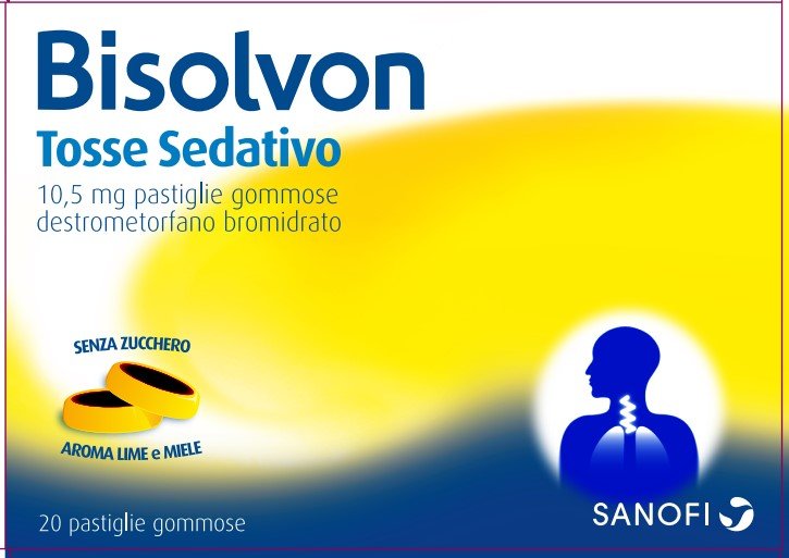 BISOLVON TOSSE SEDATIVO 10,5 MG PASTIGLIE GOMMOSE 10,5 MG PASTIGLIE GOMMOSE 20 PASTIGLIE GOMMOSE