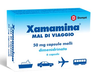 XAMAMINA MAL DI VIAGGIO 50 MG CAPSULE MOLLI 6 CAPSULE