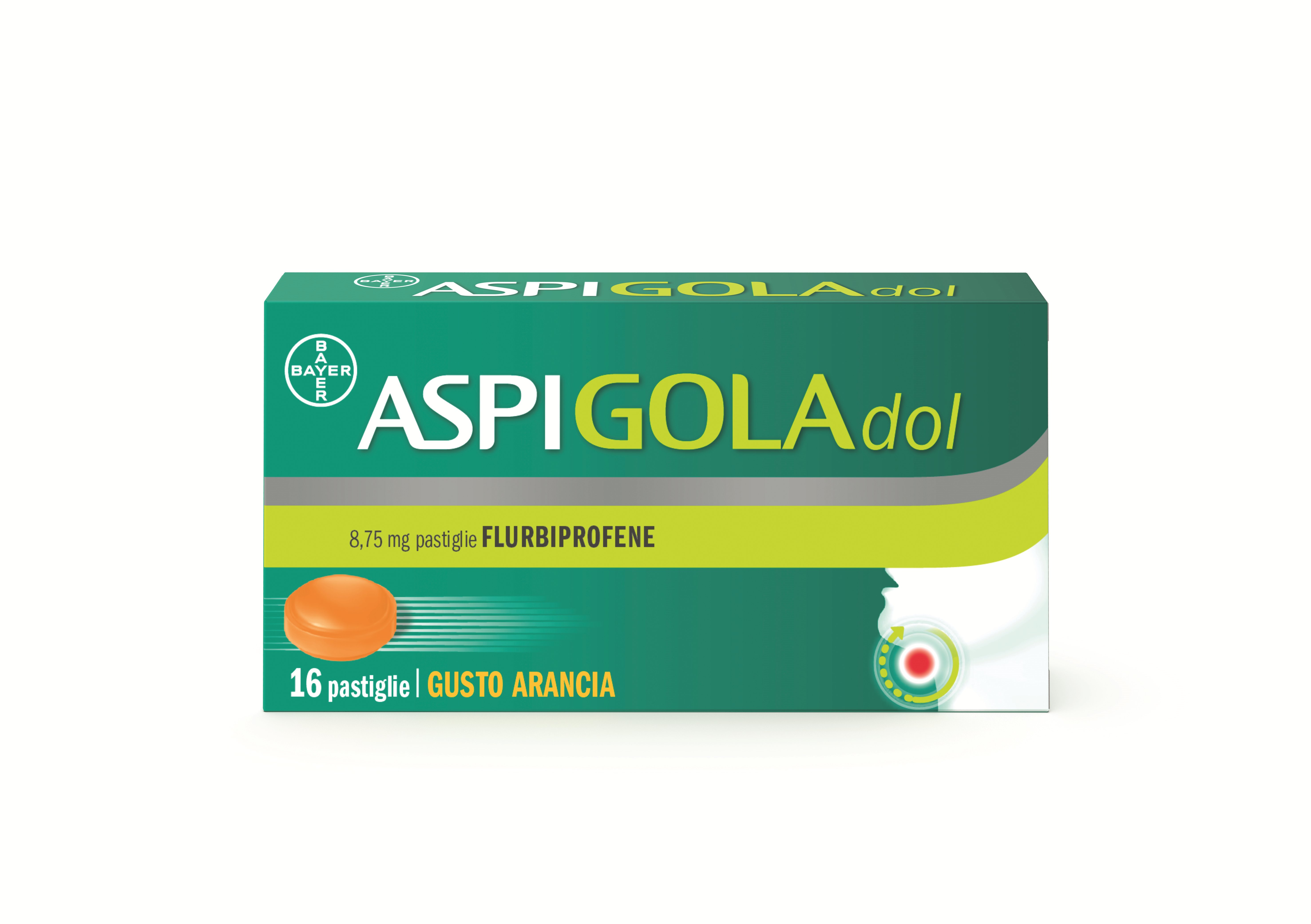 8,75 MG PASTIGLIE GUSTO ARANCIA 16 PASTIGLIE IN BLISTER PVC-PVDC/AL