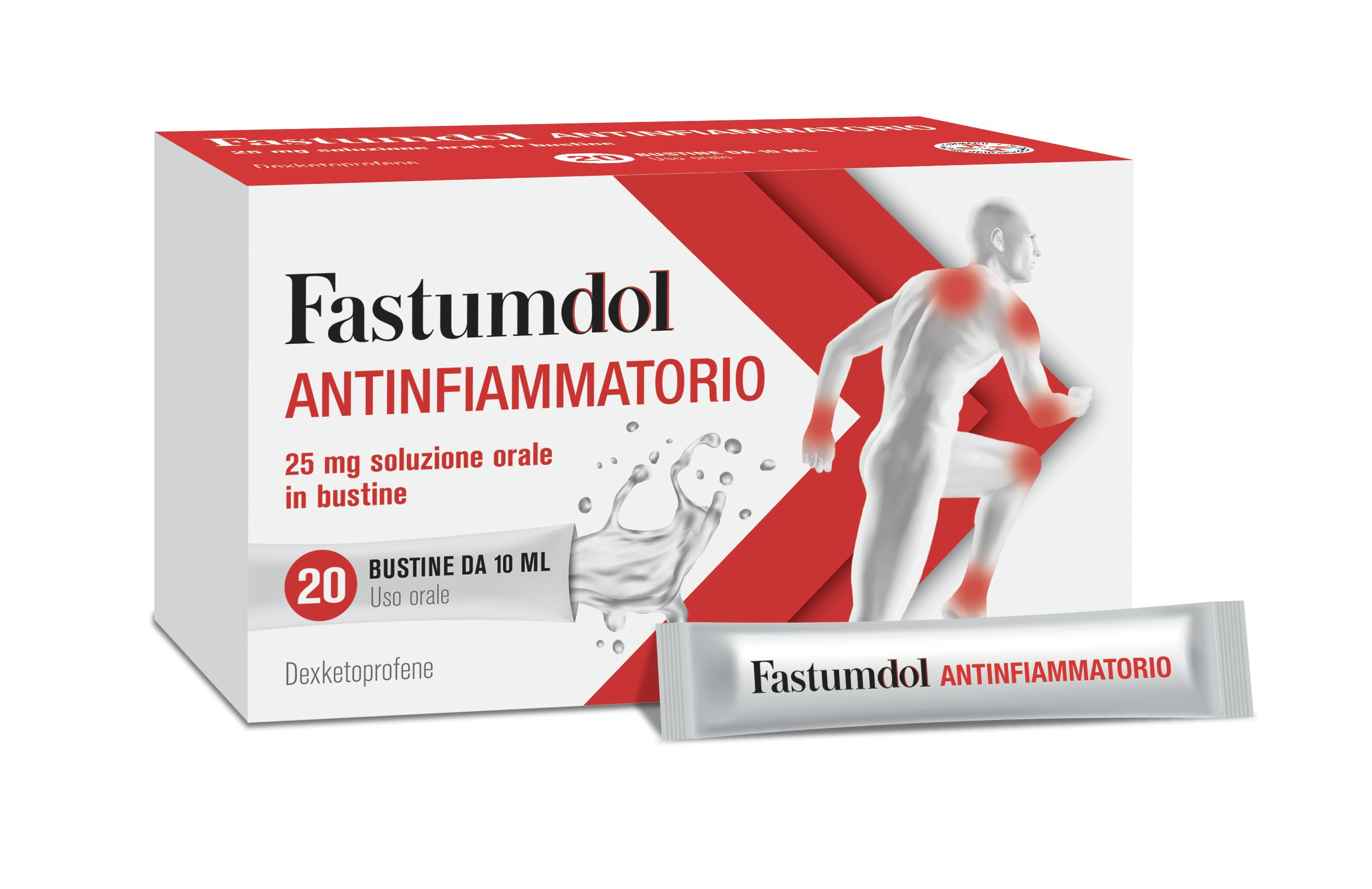 25 MG SOLUZIONE ORALE IN BUSTINA 20 BUSTINE IN PL/AL/LDPE