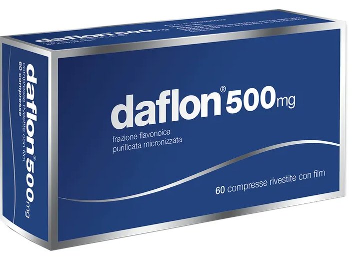 DAFLON 500 MG COMPRESSE RIVESTITE CON FILM 500 MG COMPRESSE RIVESTITE CON FILM 60 COMPRESSE IN BLISTER PVC/AL